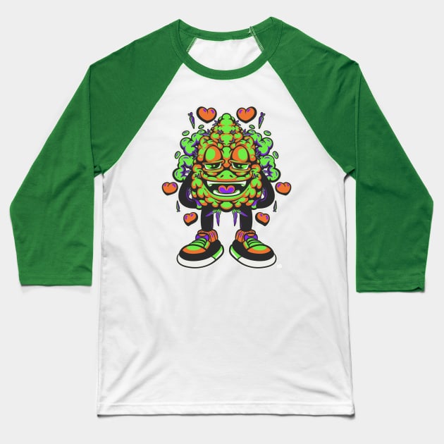 chill weed Baseball T-Shirt by Behold Design Supply